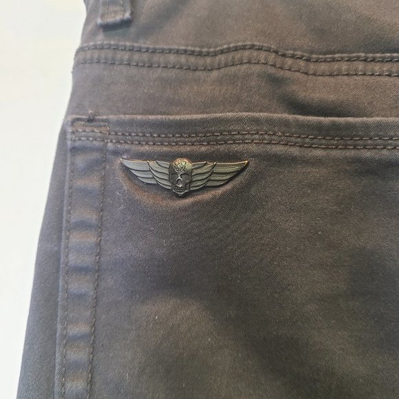 Rock & Republic Berlin Skinny Jeans Black Wash Womens 6 - Picture 7 of 9